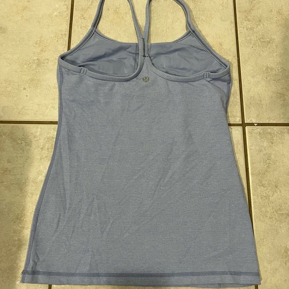 Blueish grey tank with bra - Picture 2 of 3